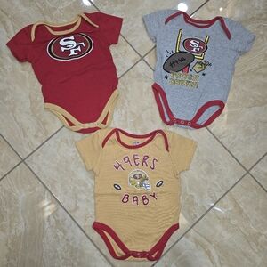 49ers 3-Pack Bodysuit Set